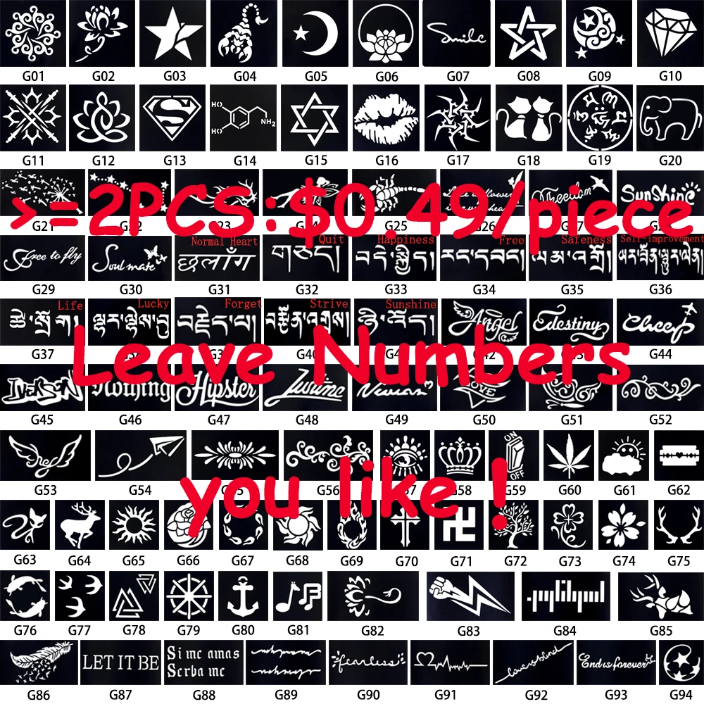 1 шт. Аэрограф для боди арта Рисование Татуировка трафарет с цветком лотоса