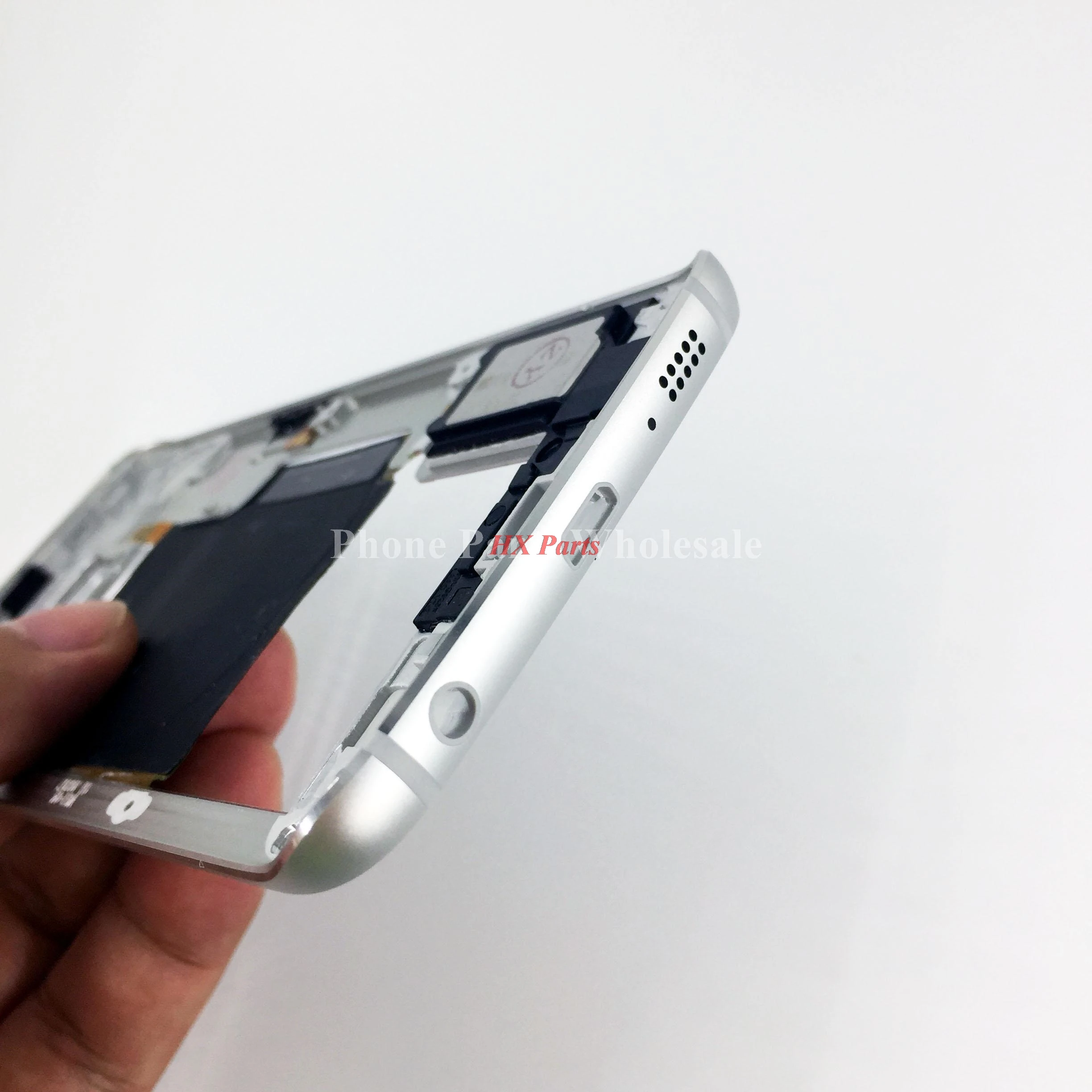 Корпус для Samsung Galaxy S6 Edge G925 G925F серебристый/золотой/черный корпус со средней рамой