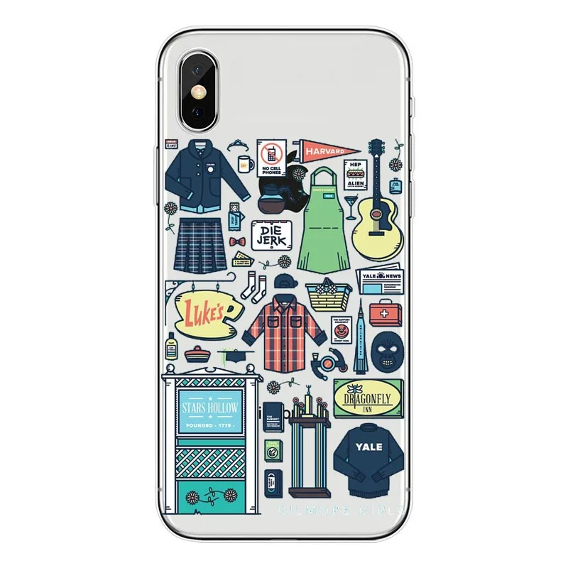 Gilmore Girls A Vida e Curta говорить Rapido Caixa Do Telefone Soft TPU Tampa Traseira para o iphone 8 7 6 4 Plus 5 X XR XS MAX|Сумки