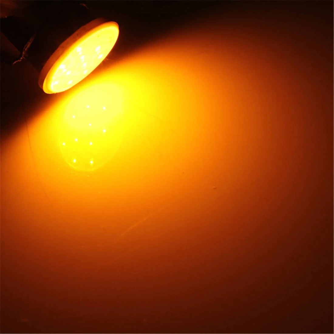 2 X 1156 T25-BA15S 12 LED COB Auto Bulb for Rear / reversing Flashing P21W Car Lamp DC 12V Yellow | Автомобили и мотоциклы