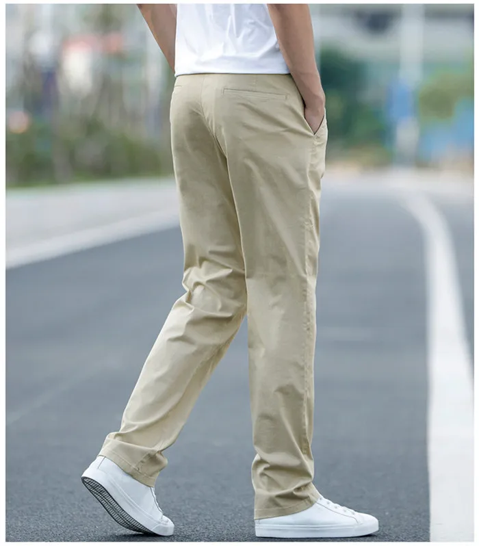 Pantalon Homme брюки летние мужские повседневные Фитнес Брюки Модные хаки серые черные брюки плюс 40 42 44 мужские s тонкие прямые брюки