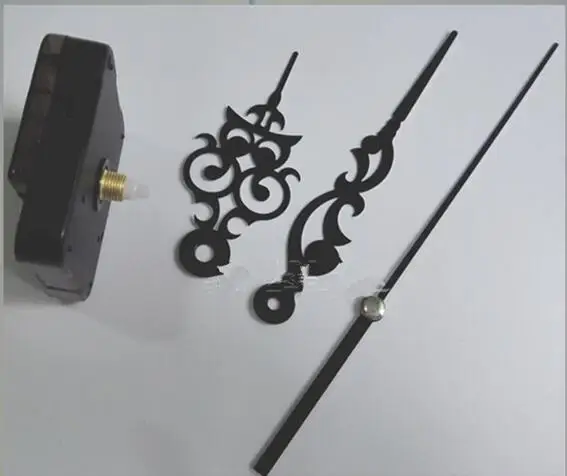 Золотые стрелки Черные DIY кварцевые часы | Дом и сад