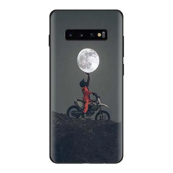 02 Moto Cross moto rcycle спортивный черный силиконовый чехол s для samsung Galaxy S10 Plus S10e S8 S9 Plus A30 A50 M20 M30 мягкий чехол - Цвет: 02