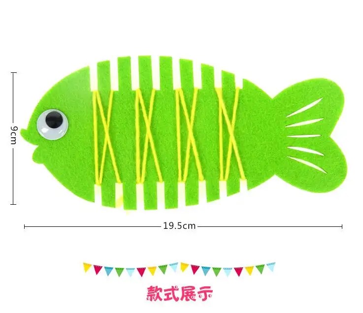 Детский сад обернутый Threading Wear Line Fish ручная Игра Головоломка Развивающие Игрушки