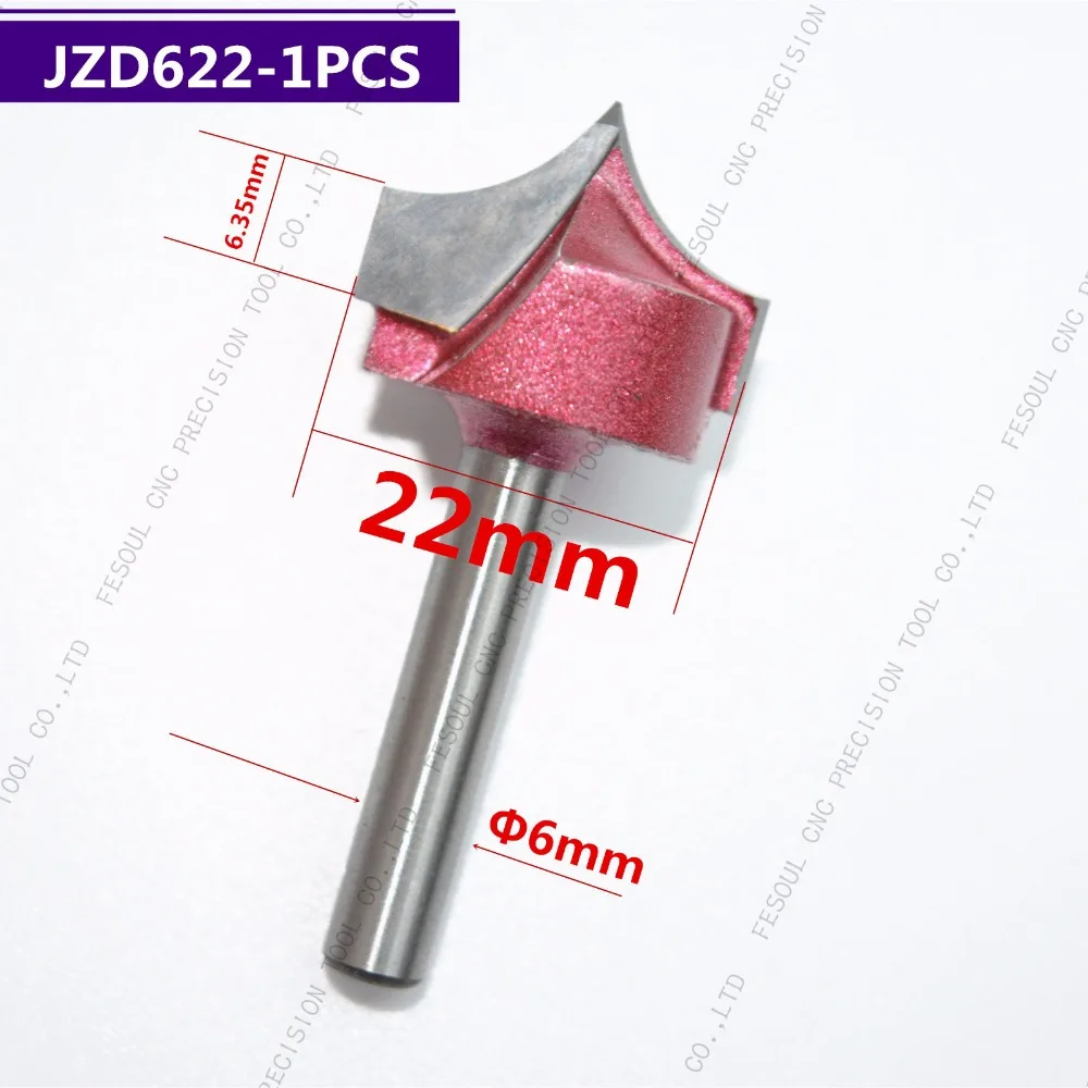 6 мм * 22 1 шт. бесплатная доставка деревообрабатывающий фрезерный станок с ЧПУ