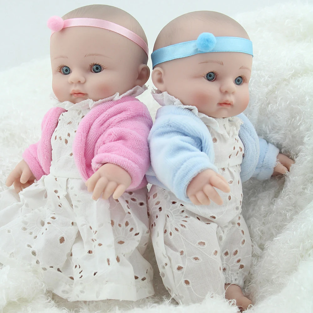 Silicone Reborn Baby Dolls Twins Mini Princess Toys Doll Wholesale Soft Real Touch Hot Sale Cute Toy For Children | Игрушки и хобби