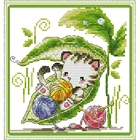 Набор для вышивки крестиком NKF, набор для домашнего декора с изображением скрывающих от дождя животных, 11CT 14CT, Китайская вышивка крестиком