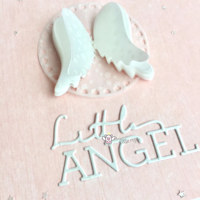 Металлические Вырубные штампы форма для вырезания украшение в виде букв ангела