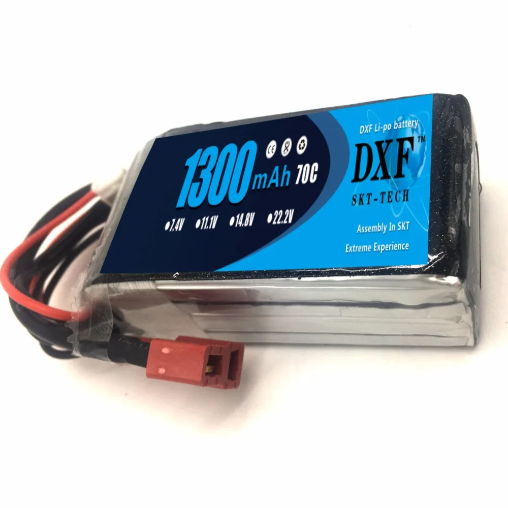 DXF Li Po 1300mAh 22 2 V 6S 70C (Max 140C) Lipo аккумулятор с штепсельной вилкой XT60 для FPV высокой