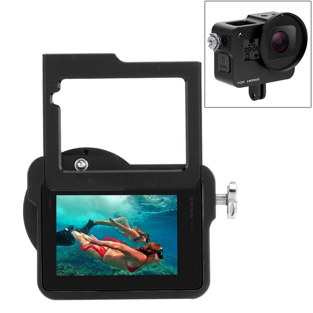 Housing Shell Aluminum Protective Cage+ 37mm UV Lens Filter+ Cap For GoPro HERO5 | Электроника