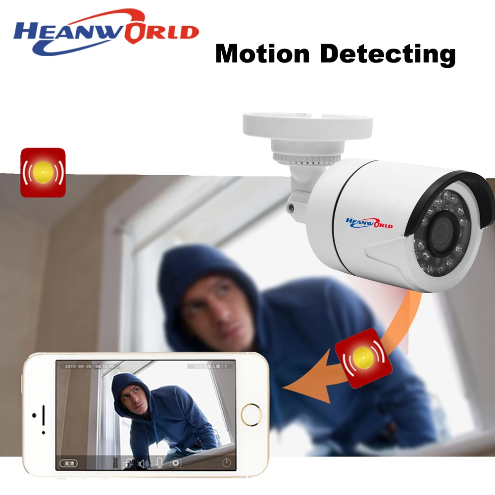 HD H.265 1080P IP камера наружная видео контрольная пуля Водонепроницаемый Аудио