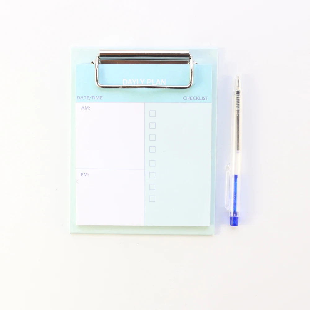 daily planner Милый красочный kawaii школьный письменный стол блокнот-планировщик набор канцелярских принадлежностей: Еженедельный ежедневник, проверьте список блокнот с ручкой - Цвет: daily planner