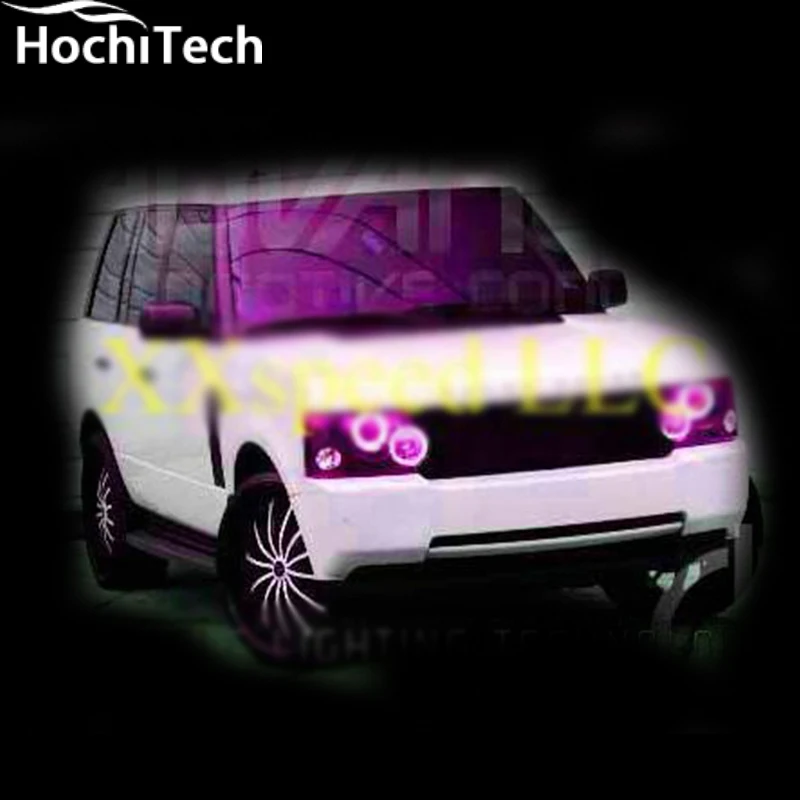Для Ленд Ровер Range rover HSE 2003-2009 RGB светодиодный Фар Halo ангел демон глаза кольца |