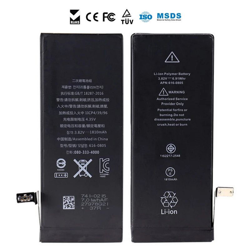 100% Оригинальные Canfriendly Батарея для Apple iPhone 6 г iPhone6 iPhon6 телефон замена батареи 1810