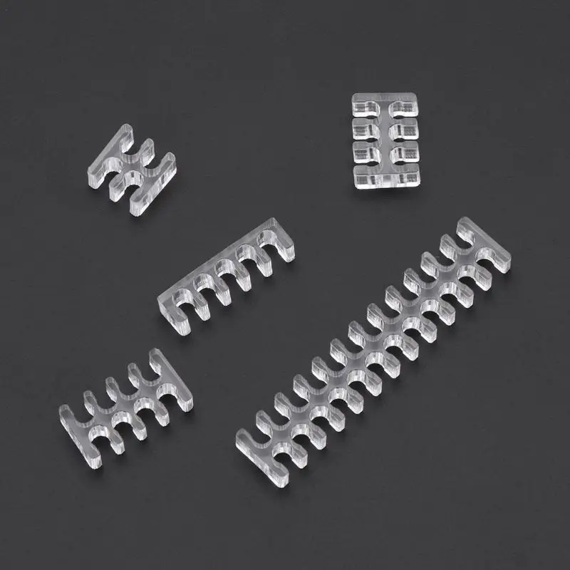 

Transparent Acrylic Cable Comb Clear Dresser For 2 mm Cables 4/5/6/8/24 Pin PC