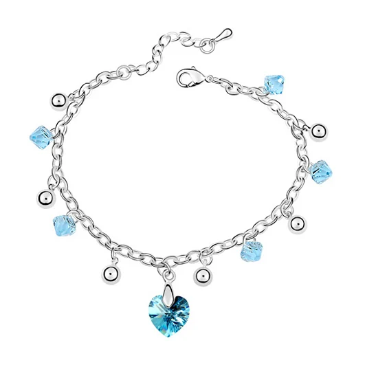 Новые кристаллы от Swarovski Браслеты кольцеобразные браслеты с брелоками для Для