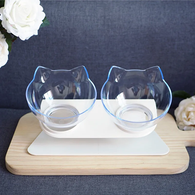 2019 fashion cats pets double bowl diameter 13CM plastic anti-skid durable pet | Дом и сад