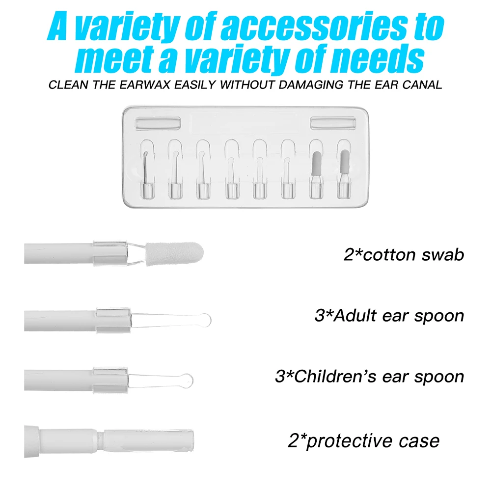 Earpick Otoscope Ear Cleaning Endoscope Inspection Earwax Cleaning Tool High-definition 1080P Display Screen 3.9mm Camera Visual