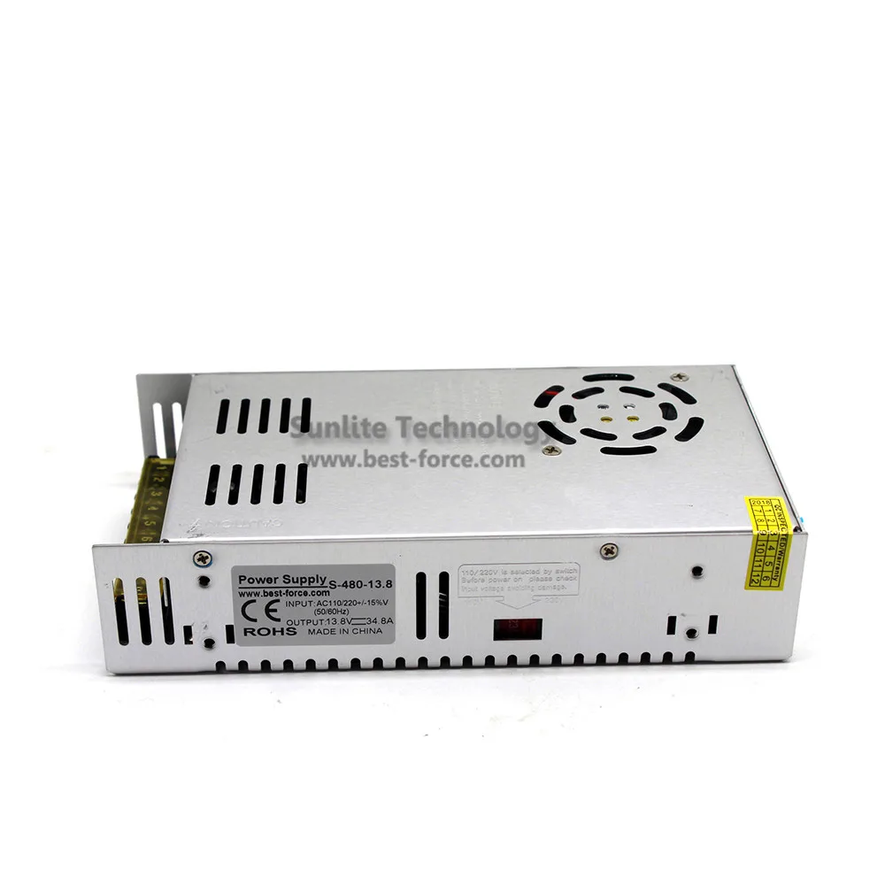 480W 13 8 V 34.8A одиночный выходной драйвер импульсного источника питания