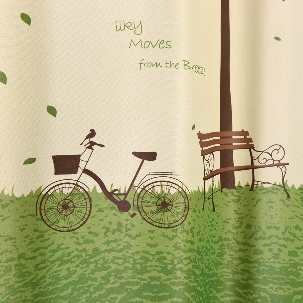 Короткие шторы с принтом птичьей клетки для спальни балкона драпировки кольцом