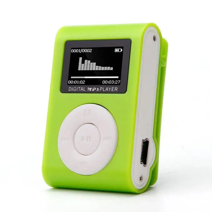 GN HIPERDEAL Новая мода мини USB Клип MP3 плеер ЖК-экран Поддержка 32 ГБ Micro SD TF карта музыкальный плеер мини Mp3 Ja15 - Цвет: GN
