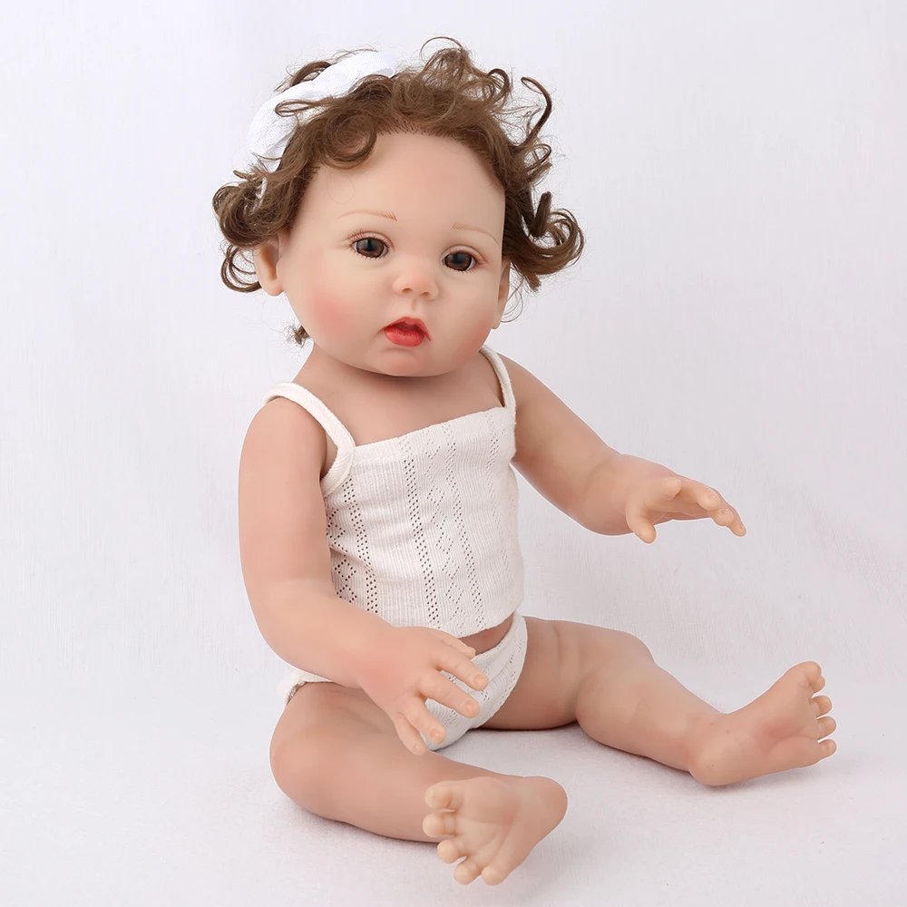 Кукла npk Reborn Baby 17 дюймов полный винил силикон inteiro reborn куклы игрушки для детей подарок bebes reborn 43 см куклы для новорожденных