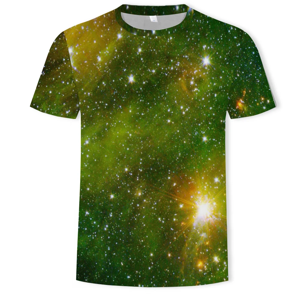 Повседневная мужская футболка с 3D принтом летняя короткими рукавами и круглым