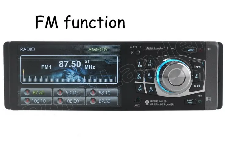 Автомобильное радио Mp4 MP5 плеер bluetooth USB TF Aux 1 Din Автомобильная аудиосистема стерео