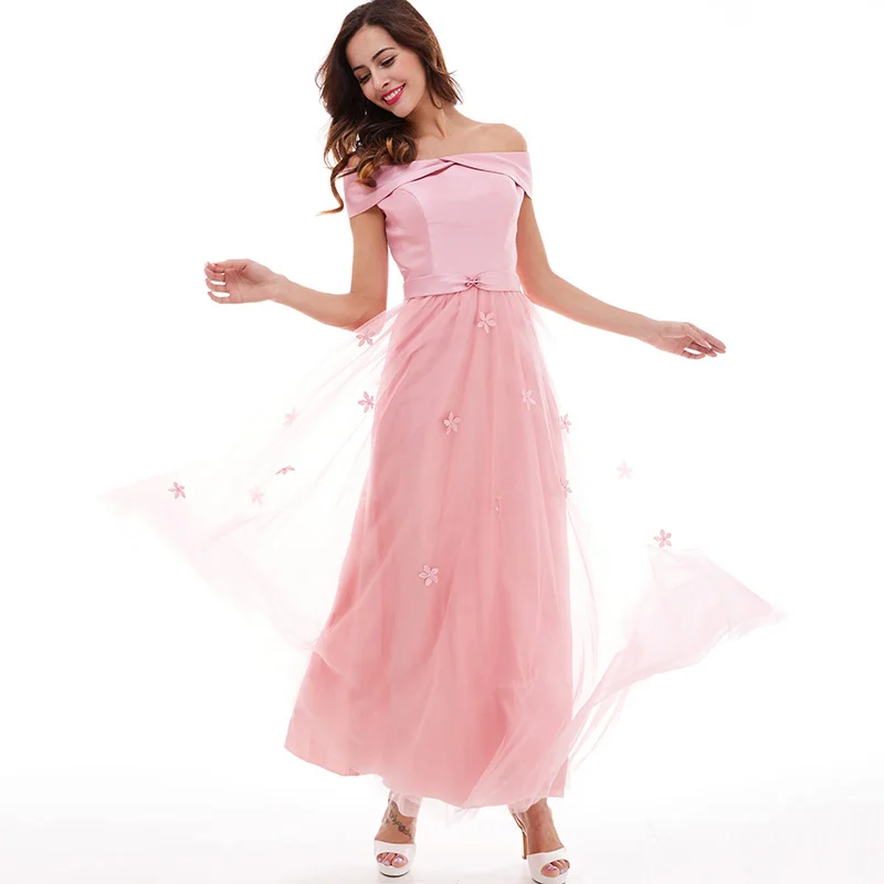 Длинное платье подружки невесты танпелл светильник с открытыми плечами и