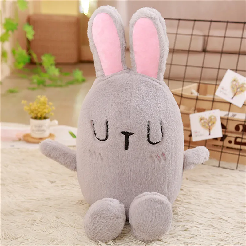 

45/60cm Lovely Large Size to choose animal Plush Doll&Rabbit Soft Toy White Pink Birthday Gift for children