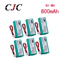 6pcs new 2 4v 800mah ni mh rechargeable cordless home phone battery for uniden bt 1011 bt1011 bt 101 bt1018