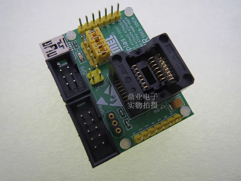 Оригинальное тестовое сиденье ATMEL IC ATtiny12/13/15/25/24/44/84 зажигающее устройство
