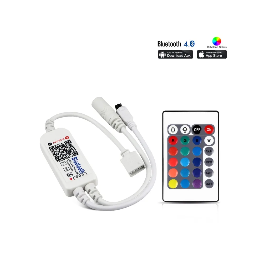 Светодиодный светильник Wi-Fi/Bluetooth RGB/RGBW управление Лер DC 5 в 12 В 24 в Android IOS APP Amazon Alexa Google Magic Home IR управление