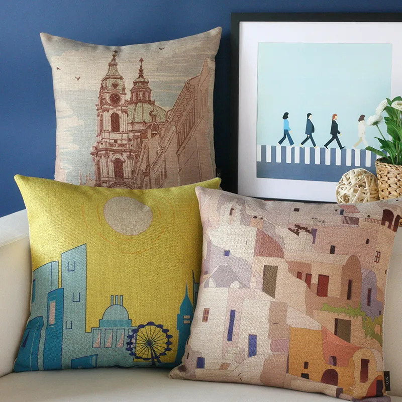 Подушка для путешествий подушка творческого искусства наволочка дивана