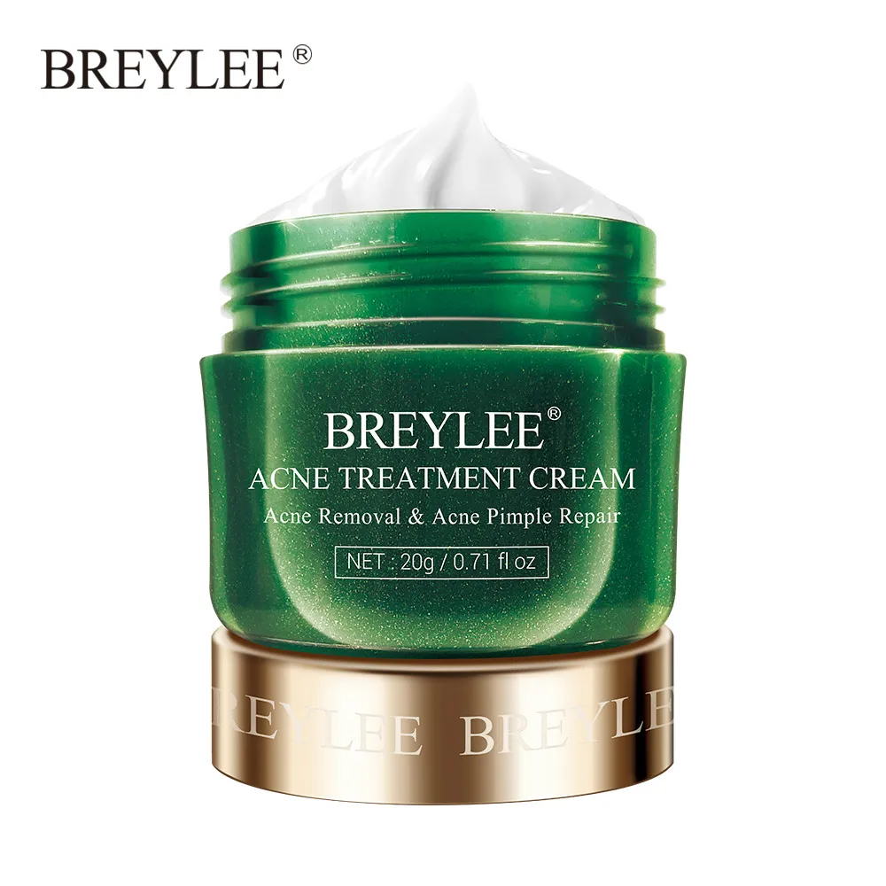 Breylee набор для лечения акне, отбеливающий крем, Сыворотка от акне, прыщи, пластырь, средство для удаления прыщей, маска для лица, эссенция, уход за кожей - Цвет: Cream