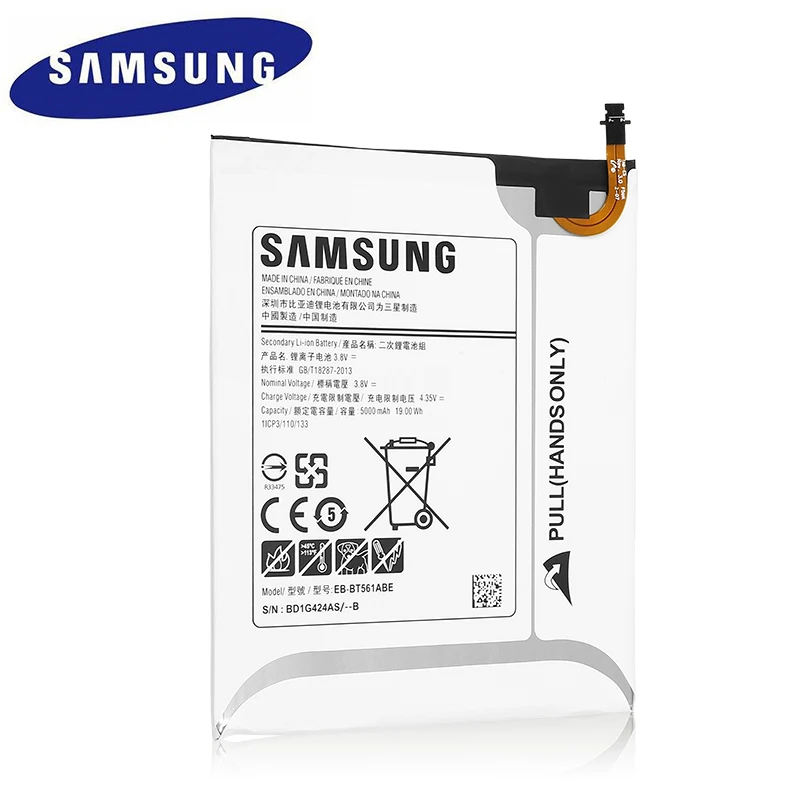 Samsung Оригинальный планшет Батарея EB BT561ABE для samsung Galaxy Tab E T560 T561 SM Аутентичные