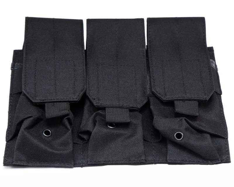 Airsoft Molle Тактический Molle тройной подсумок Зажим для ремня тройной M4 AR 5,56. 223 Mag сумки охотничий пистолет 3 сумки
