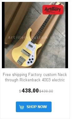 Высокое качество заводская рикенбэк 4003 бас гитара 4 струны электрическая бас гитара s музыкальный инструмент магазин