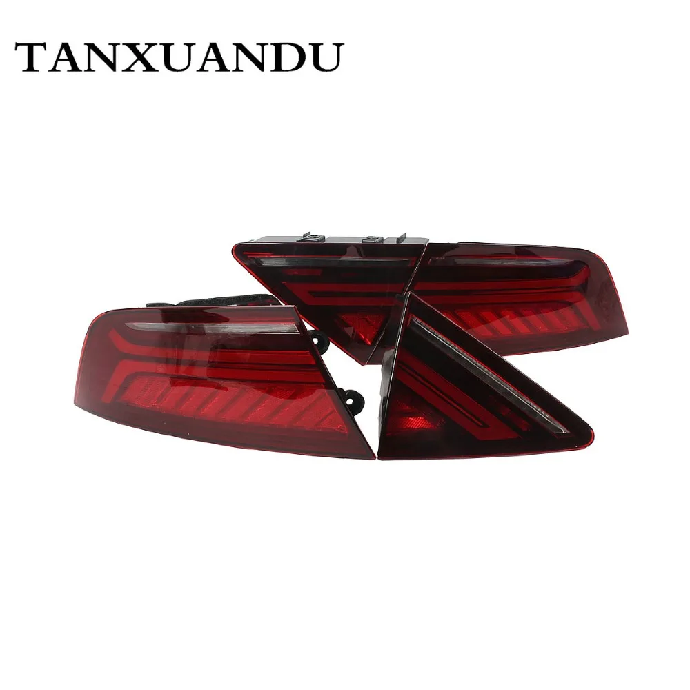 L & R Динамический светодиодный фонарь темно красный задний световой индикатор