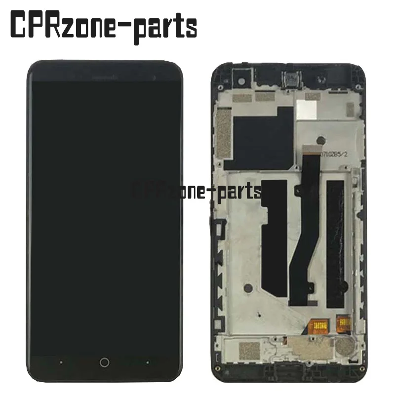 

ЖК-дисплей 5,0 дюйма с рамкой для ZTE Blade V8 Mini BV0850, экран с дигитайзером и сенсорной панелью в сборе, черный/белый цвета
