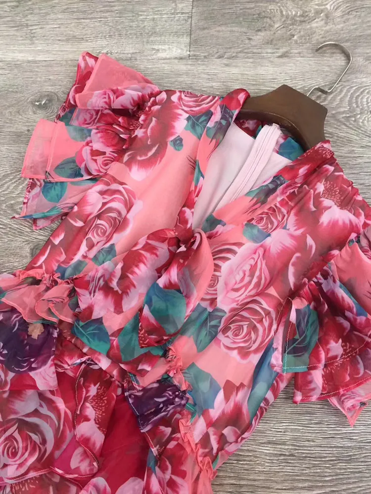 Высококачественный заказ женское длинное платье 2019 летняя бабочка короткие