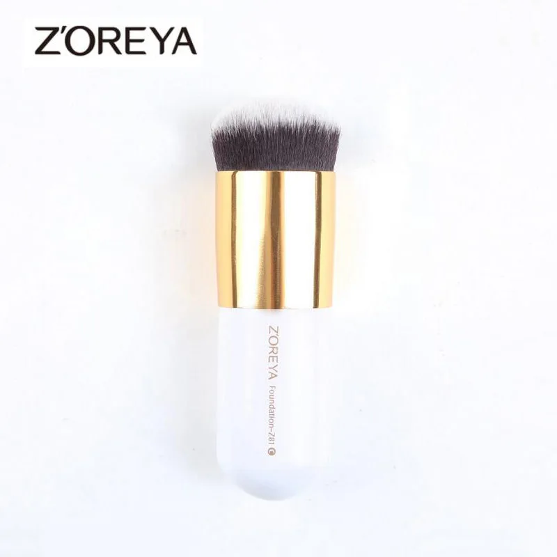 ZOREYA портативые Кисточки для макияжа большой круглый основа Кабуки кисточка