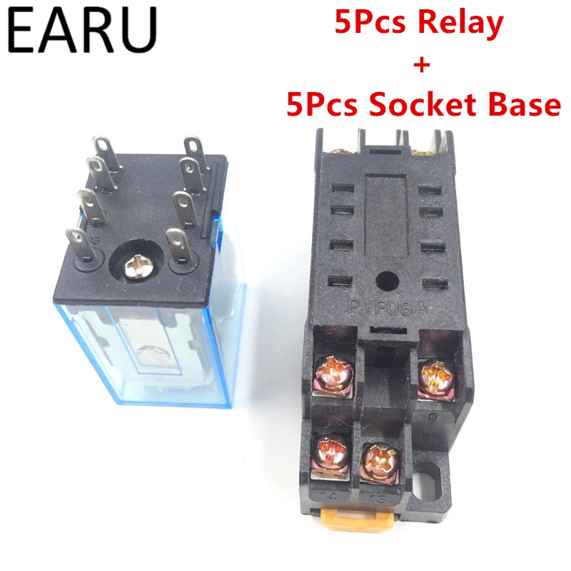 5 комплектов MY2P HH52P MY2NJ релейная катушка общего назначения DPDT Micro Mini
