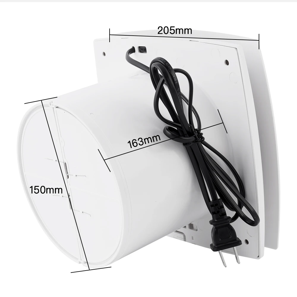 Бесшумный вытяжной вентилятор для унитаза 6 дюймов дома ванной кухни туалета