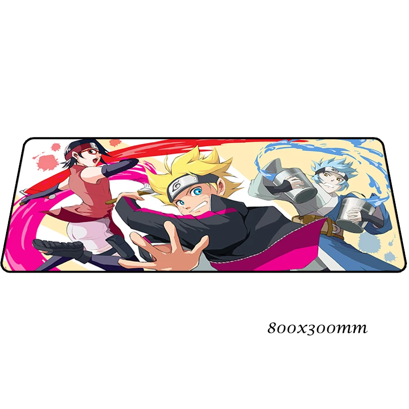 BORUTO коврик для мыши 80x30 см Профессиональный игровой коврик для мыши Аниме геймер коврик Mitsuki домашний компьютерный стол коврик коврики для игровой клавиатуры