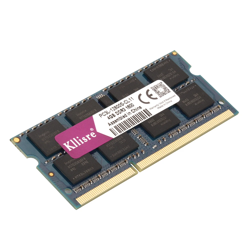 Kllisre DDR3L DDR3 4 ГБ 8 ГБ 1333 МГц 1600 SO-DIMM 1,35 V 1,5 V ОЗУ для ноутбука 204Pin ноутбук карта оперативной памяти
