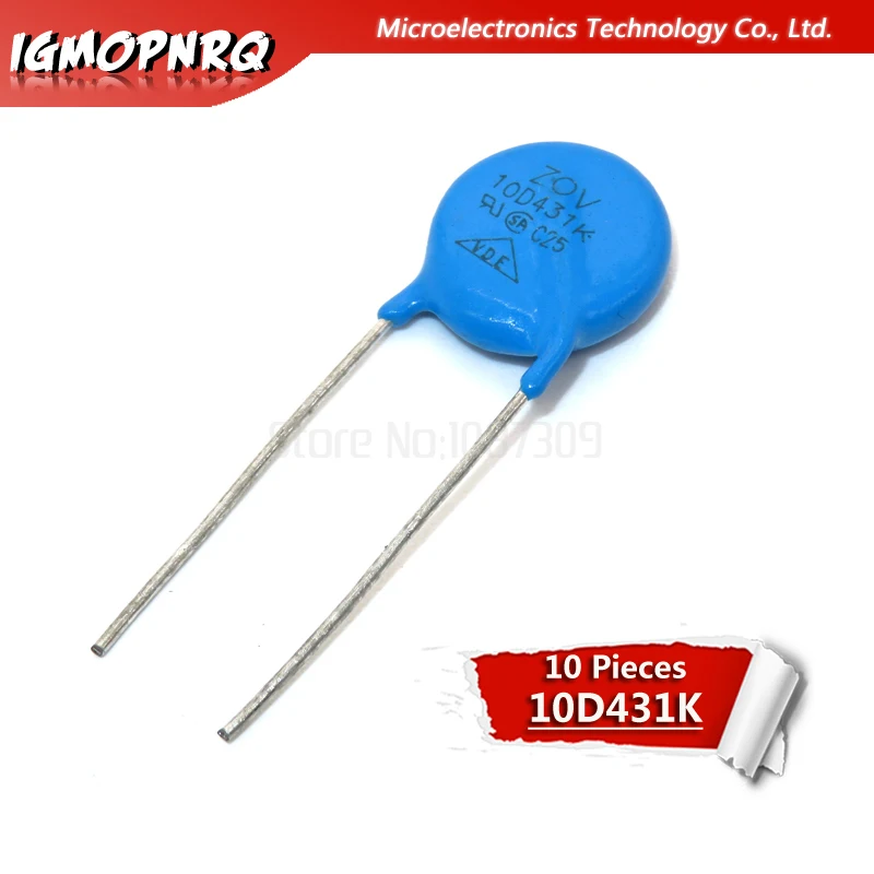 10 шт. Варистор 10D431K 430 в piezoresistor 10D431
