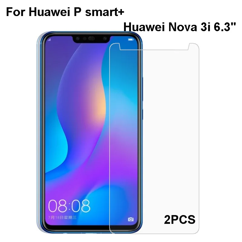 

Пленка из закаленного стекла для Huawei Nova 3i, взрывобезопасная Ультрапрозрачная Защитная пленка для HD экрана, Защитное стекло для Huawei P smart Plus, 2 ...