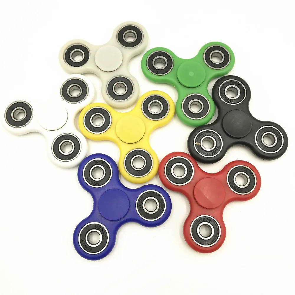 30 шт./лот DHL Бесплатная Доставка Tri-Непоседа Spinner spinner ToyABS Пластиковые EDC Руки