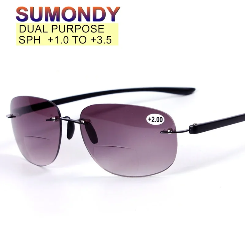 

Очки для чтения без оправы SUMONDY, унисекс, с диоптриями + 1,0 до + 3,5